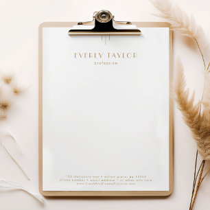 EVERLY Gold Art Deco Business Professional Company Letterhead