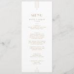 EVERLY Gold Art Deco Simple Geometric Wedding Menu