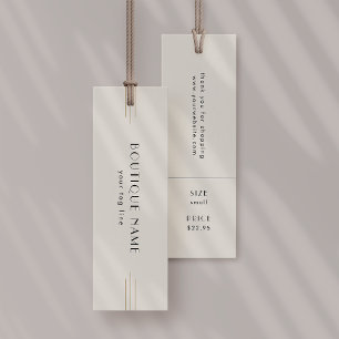 EVERLY Ivory Hang Tags Clothing Label Price Tag