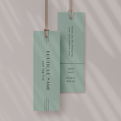 EVERLY Sage Hang Tags Clothing Label Price Tag