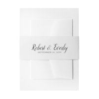 Everly Wedding Invitation Belly Band