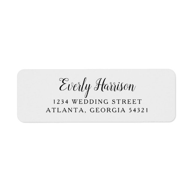 Everly Wedding Label (Front)