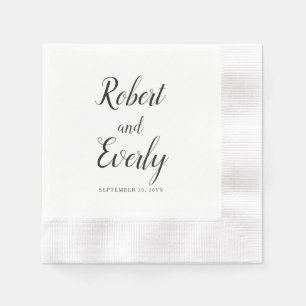 Everly Wedding Paper Napkins