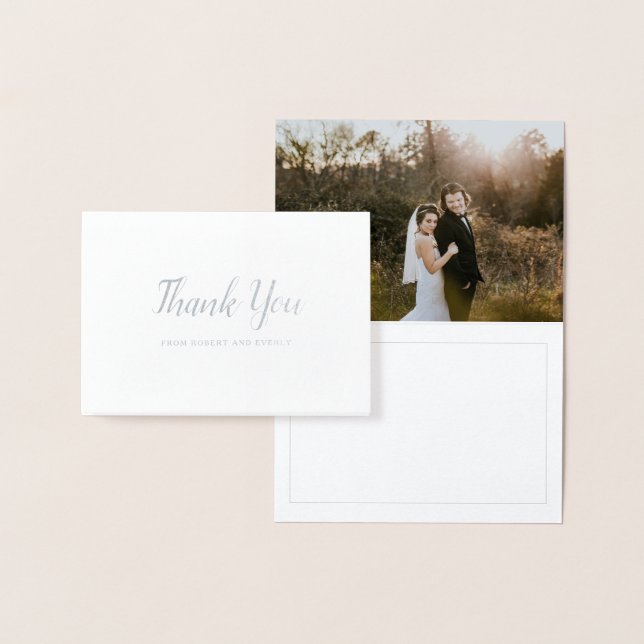 Everly Wedding Thank You Foil Card (Display)