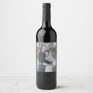 Everly Wedding Wine Label