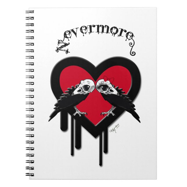 Evermore (Black Lettering) Notebook (Front)