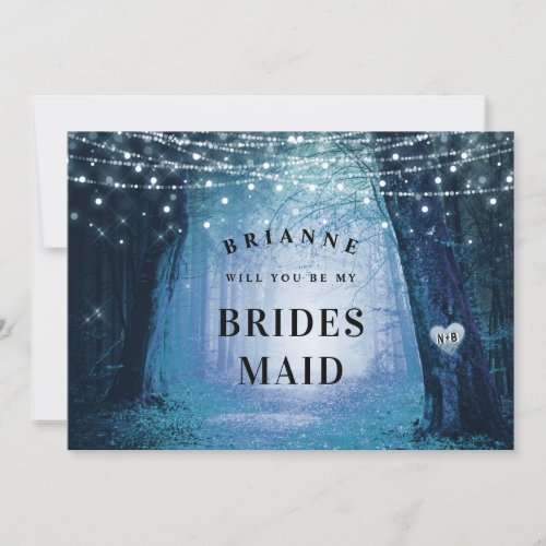 Evermore  Enchanted Bridesmaid Proposal Card