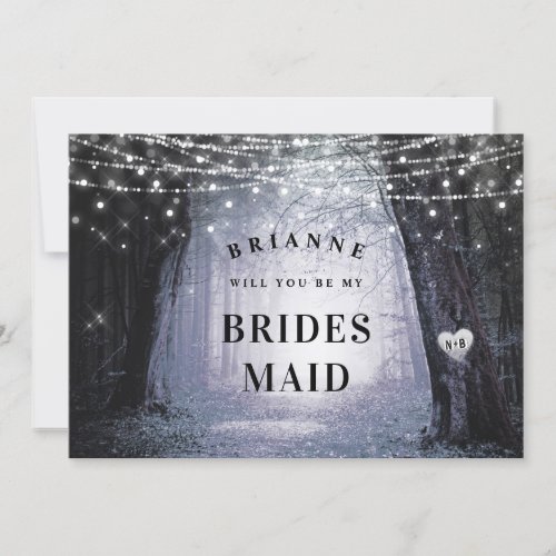 Evermore  Enchanted Bridesmaid Proposal Card