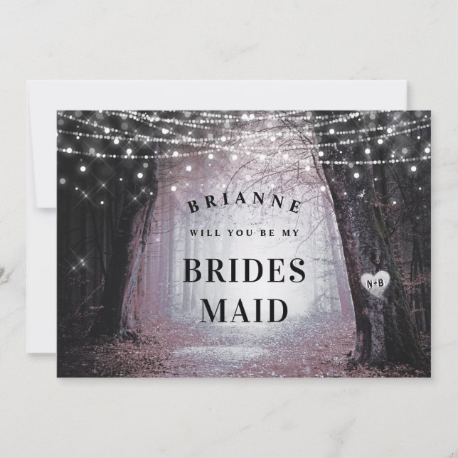 Evermore | Enchanted Bridesmaid Proposal Card (Front)