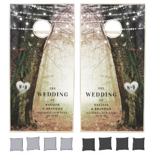 Evermore   Enchanted Fairy Forest   Amber Wedding Cornhole Set