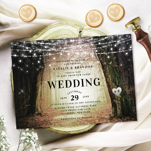 Evermore   Enchanted Fairy Forest   Amber Wedding Invitation