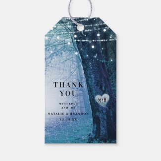 Evermore | Enchanted Fairy Forest | Blue Thank You Gift Tags