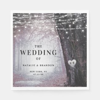 Evermore | Enchanted Fairy Forest | Mauve Dinner Napkins