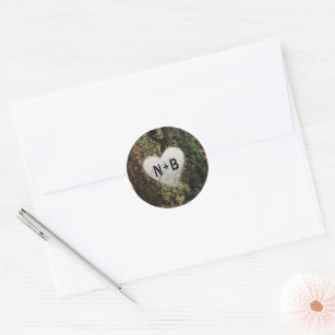 Modern Birch Tree Wedding 5x7 Envelope