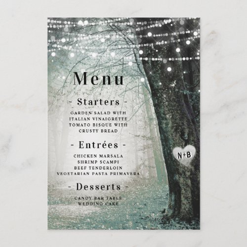 Evermore  Enchanted Fairy Forest  Moss Dinner Menu