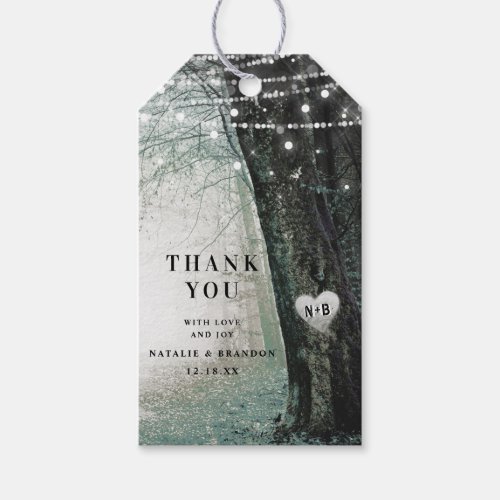 Evermore  Enchanted Fairy Forest Moss Thank You Gift Tags