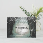 Evermore | Enchanted Fairy Forest | Moss Wedding Invitation (Standing Front)