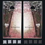 Evermore | Enchanted Fairy Forest | Pink Wedding Cornhole Set<br><div class="desc">Evermore | Enchanted Fairy Forest | Pink Wedding Invitation Suite. Dreamy magical fantasy woodland, with ethereal string lights and faerie orbs glowing and sparkling all around. The image has a moonlit glow, for a romantic night wedding venue lit up. This bewitching design is sure to mesmerize your guests! The customizable...</div>