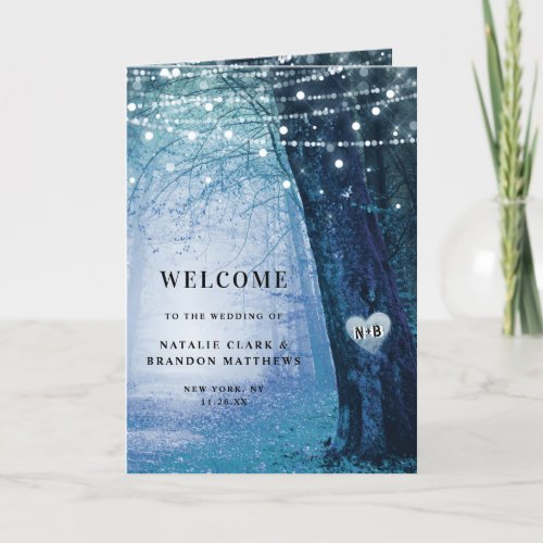 Evermore  Enchanted Fairy Forest Wedding Ceremony Program