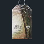 Evermore | Enchanted Forest | Amber Bridal Shower Gift Tags<br><div class="desc">Evermore | Enchanted Fairy Forest | Amber Gold Wedding Invitation Suite. Dreamy magical fantasy woodland, with ethereal string lights and faerie orbs glowing and sparkling all around. The image has a moonlit glow, for a romantic night wedding venue lit up. This bewitching design is sure to mesmerize your guests! The...</div>