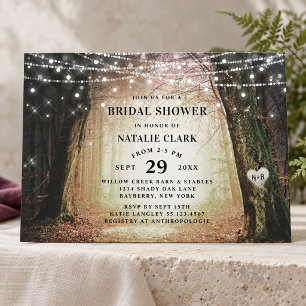 Evermore Enchanted Forest Amber Bridal Shower Invitation