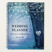 Evermore | Enchanted Forest Blue Wedding Plans Planner at Zazzle