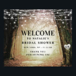 Evermore | Enchanted Forest Bridal Shower Welcome Poster<br><div class="desc">Evermore | Enchanted Fairy Forest | Amber Wedding Invitation Suite. Dreamy magical fantasy woodland, with ethereal string lights and faerie orbs glowing and sparkling all around. The image has a moonlit glow, for a romantic night wedding venue lit up. This bewitching design is sure to mesmerize your guests! The customizable...</div>