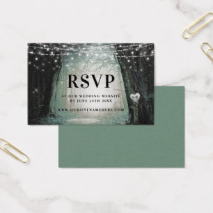 Evermore   Enchanted Forest Moss RSVP Insert Cards