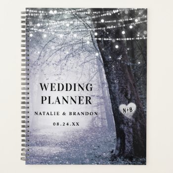 Evermore | Enchanted Forest Purple Wedding Plans Planner by GraphicBrat at Zazzle