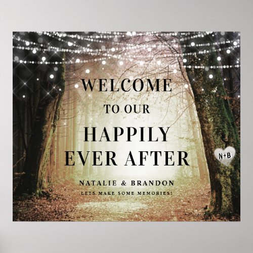 Evermore  Enchanted Forest  Reception Welcome Poster