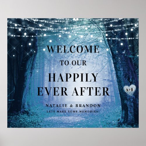 Evermore  Enchanted Forest  Reception Welcome Poster