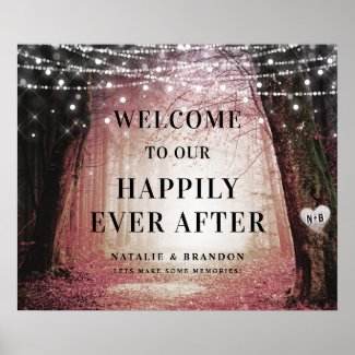 Evermore | Enchanted Forest | Reception Welcome Poster
