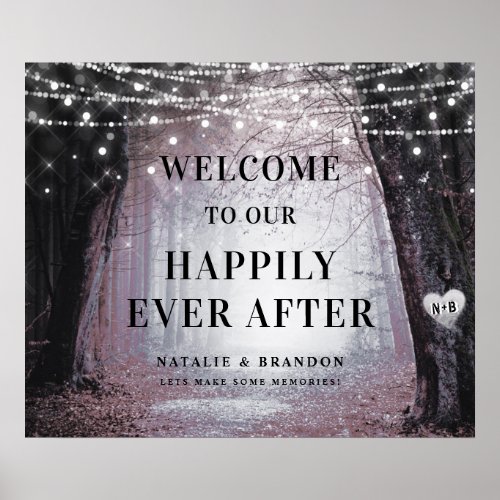 Evermore  Enchanted Forest  Reception Welcome Poster