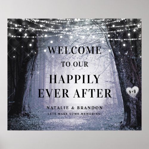 Evermore  Enchanted Forest  Reception Welcome Poster