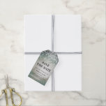 Evermore Enchanted Forest Save The Date with Photo Gift Tags<br><div class="desc">Evermore | Enchanted Fairy Forest | Moss Green Wedding Invitation Suite. Dreamy magical fantasy woodland, with ethereal string lights and faerie orbs glowing and sparkling all around. The image has a moonlit glow, for a romantic night wedding venue lit up. This bewitching design is sure to mesmerize your guests! The...</div>