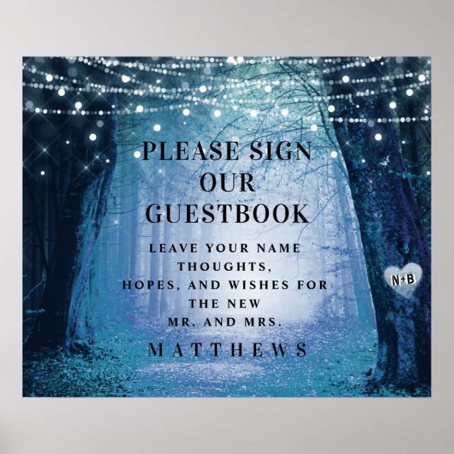 Evermore | Enchanted Forest | Sign our Guestbook (Front)