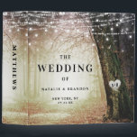 Evermore | Enchanted Forest Wedding Photo Album 3 Ring Binder<br><div class="desc">Evermore | Enchanted Fairy Forest | Amber Wedding Invitation Suite. Dreamy magical fantasy woodland, with ethereal string lights and faerie orbs glowing and sparkling all around. The image has a moonlit glow, for a romantic night wedding venue lit up. This bewitching design is sure to mesmerize your guests! The customizable...</div>
