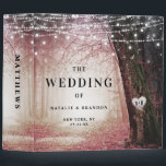 Evermore | Enchanted Forest Wedding Photo Album 3 Ring Binder<br><div class="desc">Evermore | Enchanted Fairy Forest | Pink Wedding Invitation Suite. Dreamy magical fantasy woodland, with ethereal string lights and faerie orbs glowing and sparkling all around. The image has a moonlit glow, for a romantic night wedding venue lit up. This bewitching design is sure to mesmerize your guests! The customizable...</div>