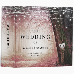 Evermore Enchanted Forest Wedding Photo Album 3 Ring Binder