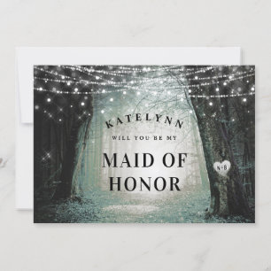 Evermore Enchanted Maid of Honor Proposal Card