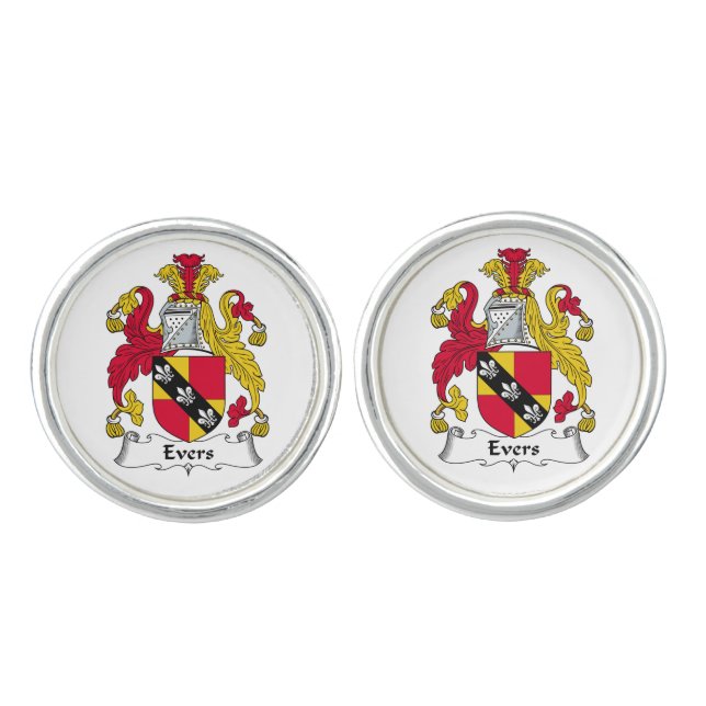 Evers Family Crest Cufflinks (Front)