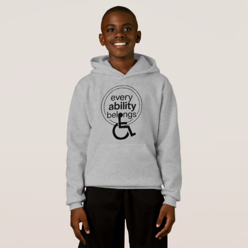 Every Ability Belongs | Inclusive Minimalist Hoodie