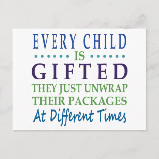 Every Autistic Child is Gifted Postcard