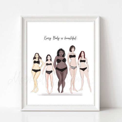 Every body is beautiful poster