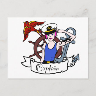 Every body sailor pin up postcard