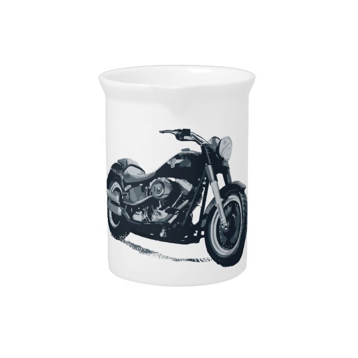 Every Boy loves a Fat Blue American Motorcycle Beverage Pitcher