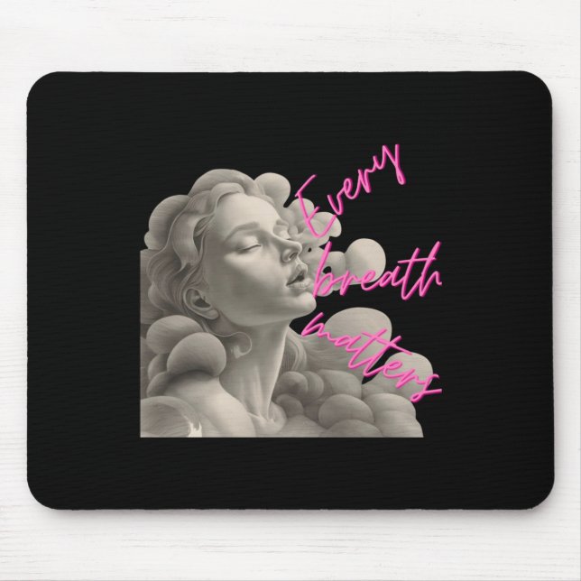 Every Breath S Gift For Fun Of Mindfulness Sticker Mouse Pad (Front)