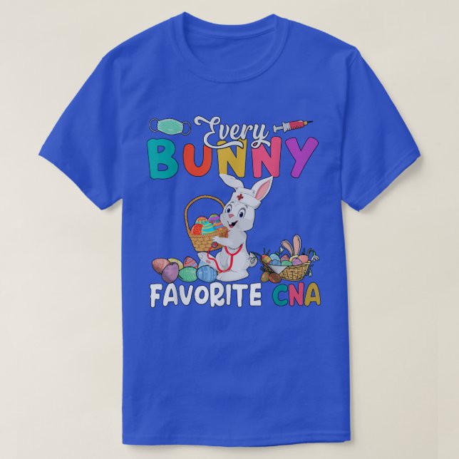 Every Bunny Favorite CNA Happy Easter Day Bunny Nu T-Shirt (Design Front)