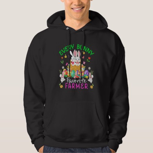Every Bunny Favorite Farmer Two Bunnies With Easte Hoodie