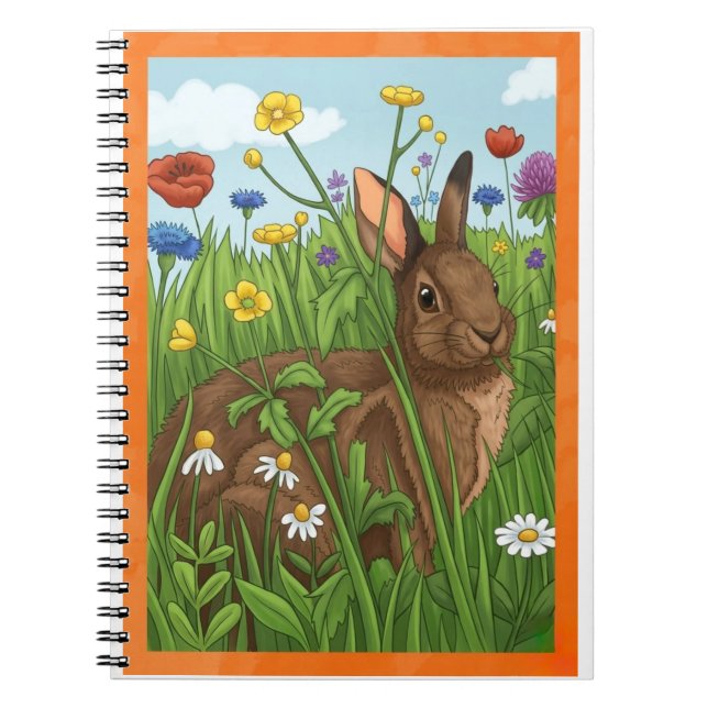Every Bunny Loves Flowers Notebook (Front)